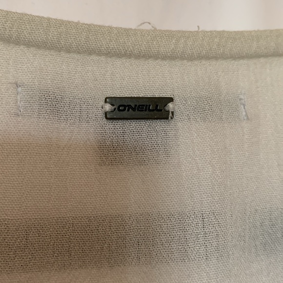 O’Neil cream wrap blouse with tie - Picture 3 of 5